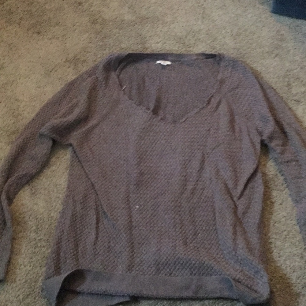 V Neck Brown Sonoma Sweater